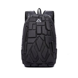 Fashionable backpack - laptop bag - waterproof - USB charging port - carving designBackpacks