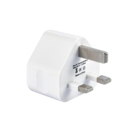 Spina UK - adattatore - caricatore da muro a 3 pin - con porte USB - 110V-220V