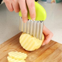 Tagliapatate - patatine fritte - macchina per patatine fritte - coltello ondulato - acciaio inox