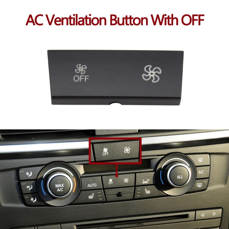 Pulsanti cruscotto auto - aria condizionata - controllo ventilazione - pulsante AC - per BMW 1 3 X1 X3