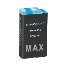 Batteria agli ioni di litio da 1600 mAh - ricaricabile - per GoPro Hero Max