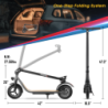 iScooter - scooter elettrico i20 - pneumatico da 10 pollici riempito d'aria - 25 km/h - batteria da 7,5 Ah