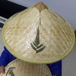 Chinese style bamboo rattan hatHats & Caps