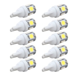 Lampadina LED per auto - DC 12V - T10 5050 W5W - 10 pezzi