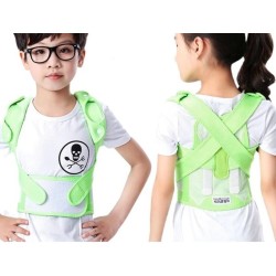 Correttore posturale bambino - cintura regolabile - corsetto ortopedico - verde