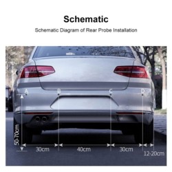 Sensore di parcheggio auto - radar - parcheggio in retromarcia - Display monitor LCD - LED