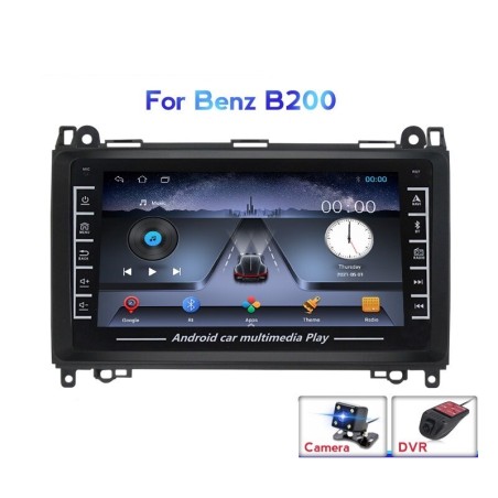 Autoradio 8 pollici DIN2 - Bluetooth - Android - Mirror Link - 1 GB RAM / 16 GB ROM - fotocamera - DVR - per Mercedes Benz B200