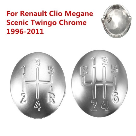 Gear knob cover - cap - 5/6 speed - for Renault Clio Megane Scenic TwingoGear shift knobs