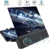 12 pollici - Amplificatore dello schermo - Lente d'ingrandimento in vetro 3D con altoparlante Bluetooth - per smartphone