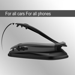 Porta telefono veicolare universale - supporto cruscotto - girevole - base adesiva
