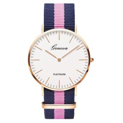 GINEVRA - orologio al quarzo - con cinturino in tela colorato - unisex