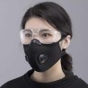 Mascherina protettiva - antivento / antipolvere - filtro a carboni attivi PM25 - doppia valvola d'aria