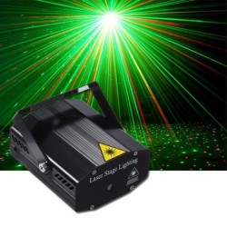Mini luce da palcoscenico laser - proiettore - comando vocale - strobo semovente