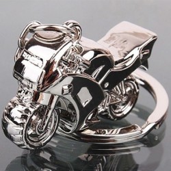 Portachiavi argento a forma di moto