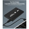 TISHRIC - Custodia SSD / HDD - custodia esterna - SATA da 2,5 pollici a USB 3.0 / USB 2.0