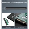 TISHRIC - Custodia SSD / HDD - custodia esterna - SATA da 2,5 pollici a USB 3.0 / USB 2.0