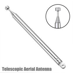Antenna aerea universale telescopica - 7 sezioni retrattile - 740mm