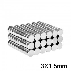 N52 - magnete al neodimio - disco forte - 3 * 1,5 mm - 20 pezzi
