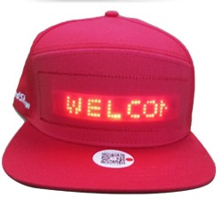 Cappellino da baseball luminoso a LED - Controllo Bluetooth