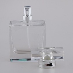 Flacone per profumo in vetro - contenitore vuoto - con nebulizzatore - 50 ml