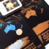 Personalized World Map - mini poster - wall sticker - scratch-coatedWall stickers