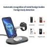 Caricabatterie wireless 3 in 1 - supporto magnetico - ricarica rapida - per iPhone - iWatch - AirPods - 15W