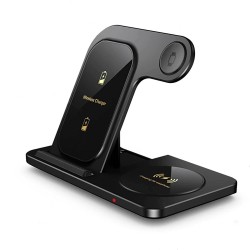 Caricabatterie wireless 3 in 1 - supporto di ricarica rapida - per iPhone - AirPods - Apple Watch - Samsung