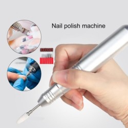 Mini lucidatrice/trapano elettrico per unghie - set con punte - manicure / pedicure - 35000RPM