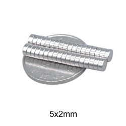 N35 - neodymium magnet - strong disc - 5mm * 2mm - 50 piecesN35