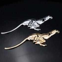 Leopardo in metallo - emblema - adesivo per auto