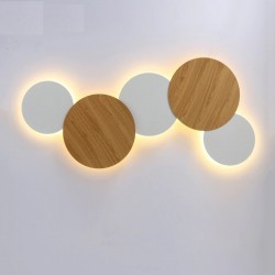 Stile nordico moderno - luce LED - lampada da parete rotonda