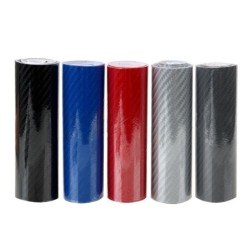 Pellicola vinilica in fibra di carbonio - alta lucentezza - adesivo per auto / moto - 10 cm * 152 cm