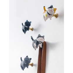 Maniglie decorative per mobili - ganci da parete - a forma di gatto