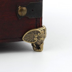 Gambe decorative di protezione per mobili - elefante antico - bronzo vintage - 8 pezzi