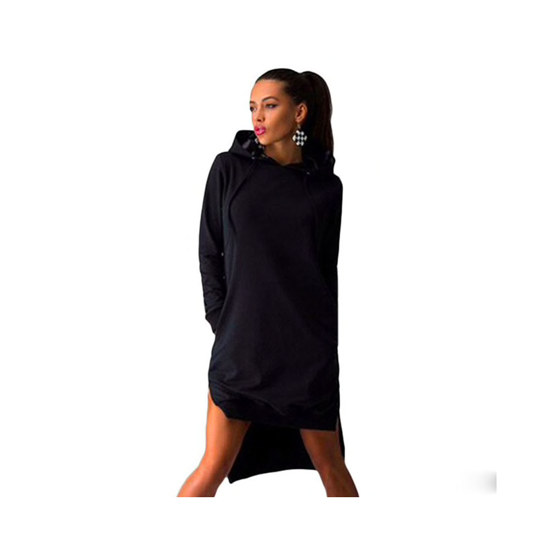Women's hooded dress - long pulloverHoodies & Jumpers