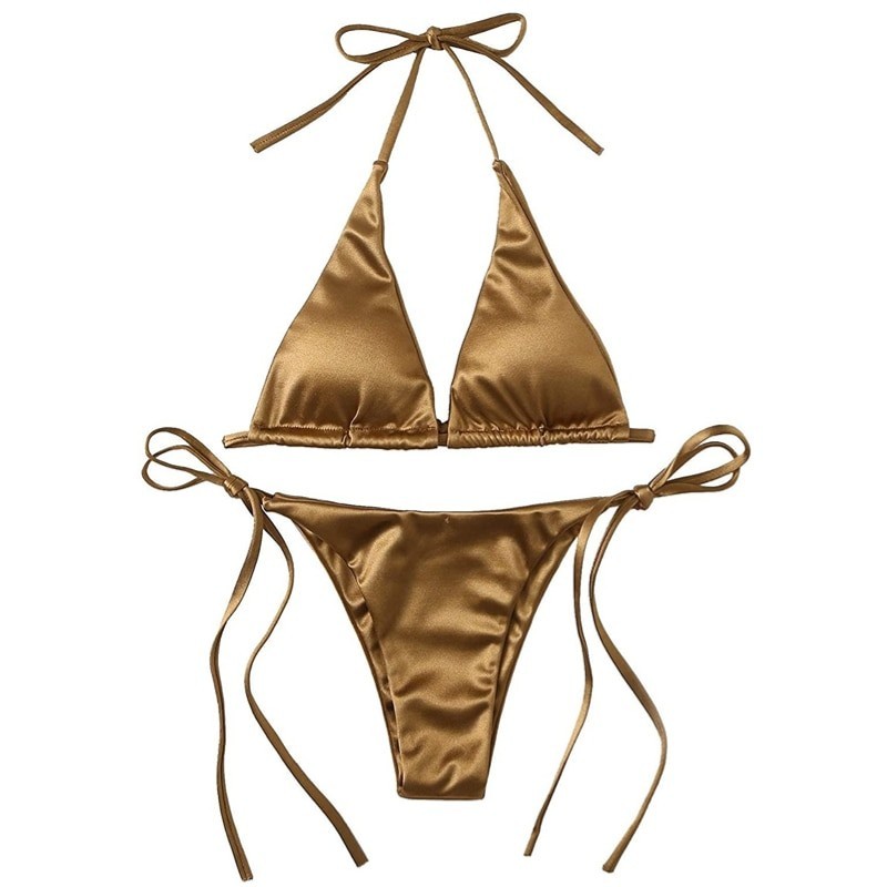Set bikini sexy - effetto colore metallizzato