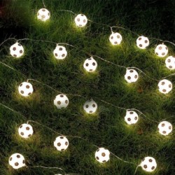 Ghirlanda di corde LED - con palloni da calcio - alimentata tramite USB