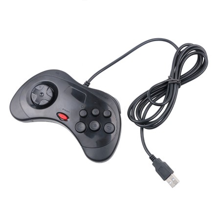 Gamepad con cavo USB - controller a 6 pulsanti - per Sega MD2 / Genesis