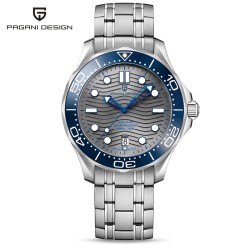 PAGANI DESIGN - orologio meccanico - acciaio inossidabile - impermeabile - blu