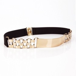 Cintura elastica fashion - con decoro in metallo dorato