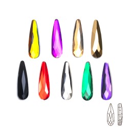 Gocce di cristallo multicolore - decorazione unghie - 20 pezzi
