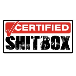 Adesivo decorativo per auto - Shitbox certificato