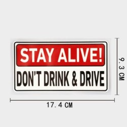 Adesivo di avvertenza - Stay Alive! Non bere e guidare