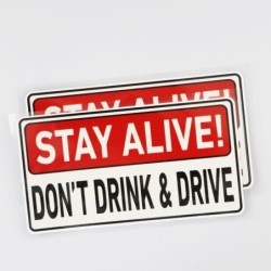 Adesivo di avvertenza - Stay Alive! Non bere e guidare