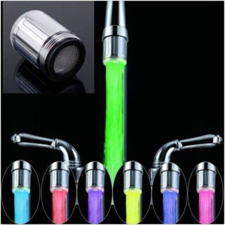 Testa del rubinetto del rubinetto dell'acqua a LED - 7 colori