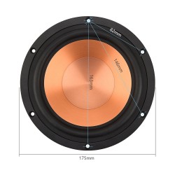 6,5 pollici - 100 W - 4 Ohm - 8 Ohm - HiFi - altoparlante audio bassi - woofer - alluminio ceramica