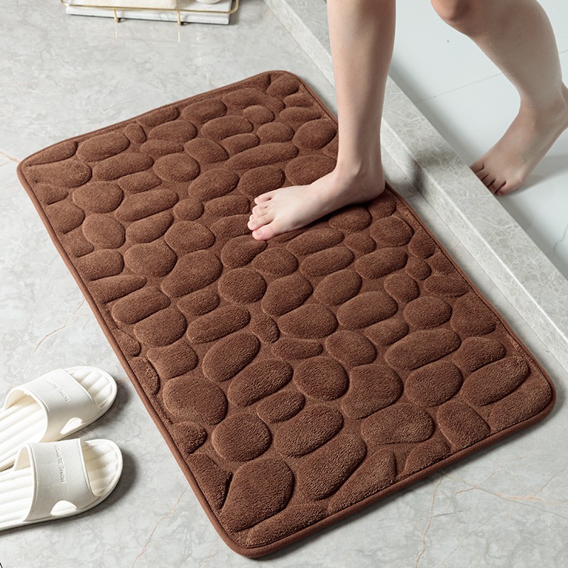 Soft bathroom mat - non-slip - embossed designCarpets
