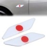 Adesivo per auto in metallo - Bandiera del Giappone - 2 pezzi