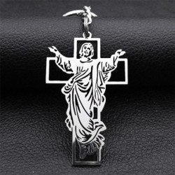 Gesù / croce - portachiavi in metallo