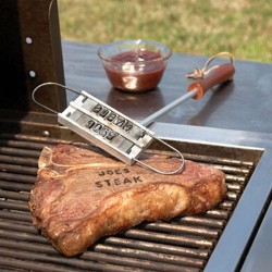 BBQ - ferro per marcare il nome della carne con lettere intercambiabili
